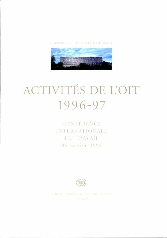 Couverture : Activités de l'OIT 1996-1997