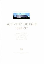 Couverture : Activités de l'OIT 1996-1997