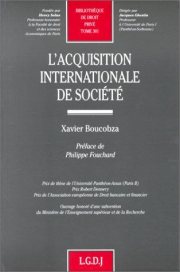 Couverture : L' acquisition internationale de société