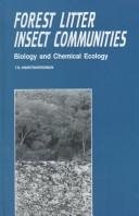 Couverture : Forest Litter Insect Communities