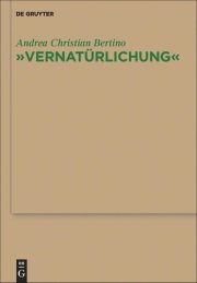 Couverture : "Vernatürlichung"