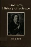 Couverture : Goethe's history of science
