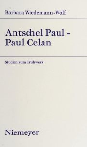 Couverture : Antschel Paul--Paul Celan