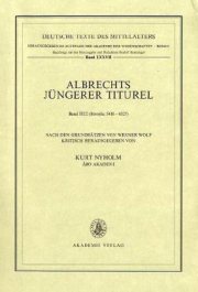 Couverture : Albrechts Juengere Titurel (Deutsche Texte Des Mittelalters)