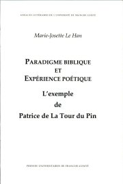Couverture : Paradigme biblique et expérience poétique