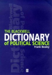 Couverture : The Blackwell dictionary of political science