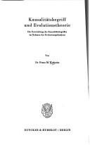 Couverture : Kausalitätsbegriff und Evolutionstheorie