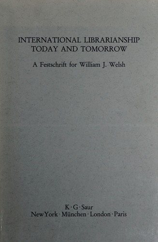 Couverture : International librarianship today and tomorrow