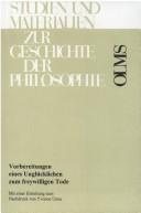 Couverture : Vorbereitungen eines Unglücklichen zum freywilligen Tode
