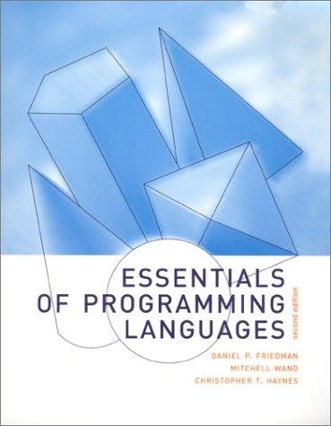 Couverture : Essentials of programming languages