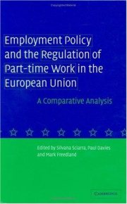 Couverture : Employment policy and the regulation of part-time work in the European Union