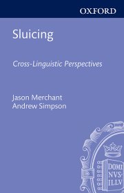 Couverture : Sluicing: Cross-Linguistic Perspectives