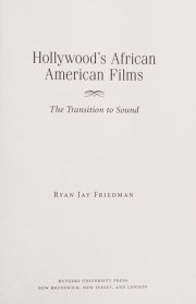 Couverture : Hollywood's African American films