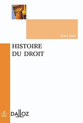 Couverture : Histoire du droit