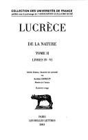 Couverture : De la nature