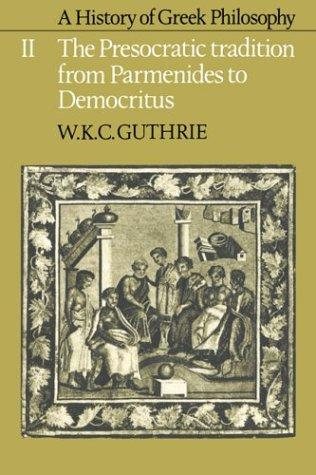Couverture : A history of Greek philosophy