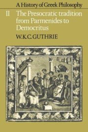 Couverture : A history of Greek philosophy