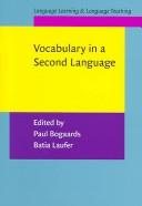 Couverture : Vocabulary in a second language