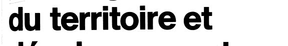 Couverture : Aménagement du territoire et développement régional