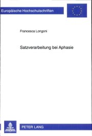 Couverture : Satzverarbeitung bei Aphasie