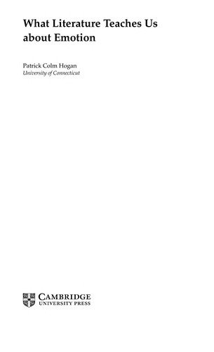 Couverture : What literature teaches us about emotion