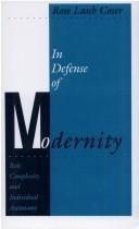 Couverture : In defense of modernity