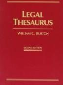 Couverture : Legal thesaurus