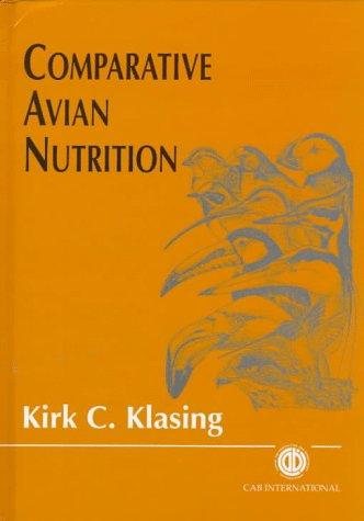 Couverture : Comparative avian nutrition