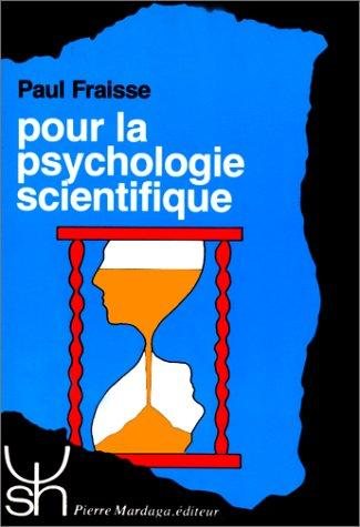 Couverture : Pour la psychologie scientifique