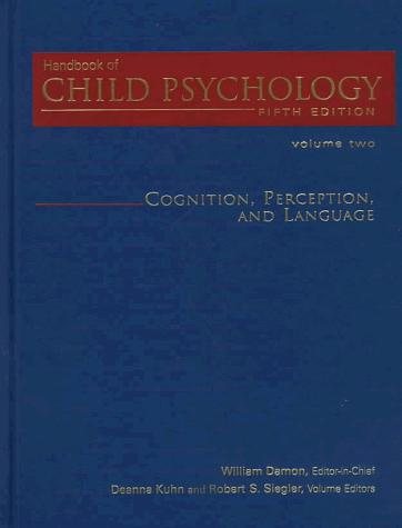 Couverture : Handbook of Child Psychology, Cognition, Perception, and Language (Handbook of Child Psychology)