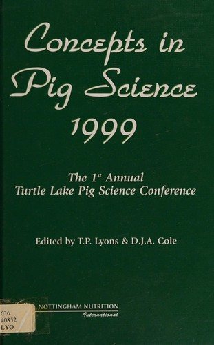 Couverture : Concepts in Pig Science