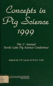 Couverture : Concepts in Pig Science