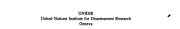 Couverture : Small arms and intra-state conflicts