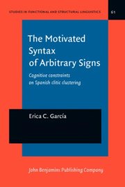 Couverture : The motivated syntax of arbitrary signs
