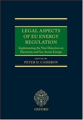 Couverture : Legal aspects of EU energy regulation