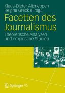 Couverture : Facetten des Journalismus