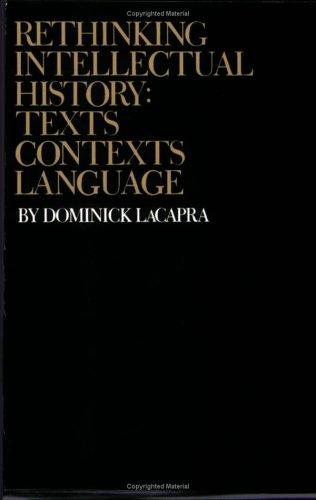 Couverture : Rethinking intellectual history