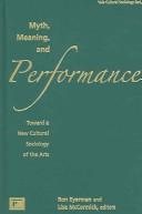 Couverture : Myth, meaning, and performance