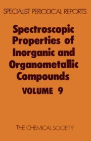 Couverture : Spectroscopic Properties of Inorganic and Organometallic Compounds (Specialist Periodical Reports)