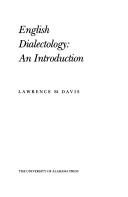 Couverture : English dialectology