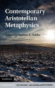 Couverture : Contemporary Aristotelian metaphysics