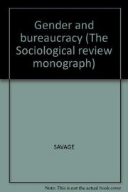 Couverture : Gender and bureaucracy