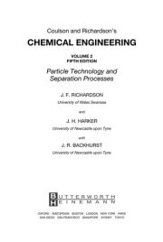 Couverture : Coulson and Richardson's chemical engineering.