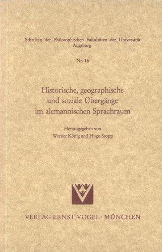 Couverture : Historische, geographische und soziale Übergänge im alemannischen Sprachraum