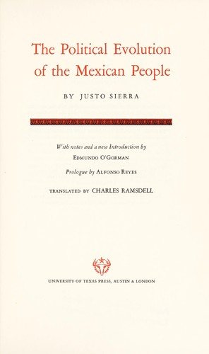 Couverture : The political evolution of the Mexican people.