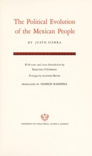 Couverture : The political evolution of the Mexican people.