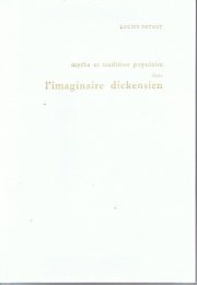 Couverture : Mythe et tradition populaire dans l'imaginaire dickensien