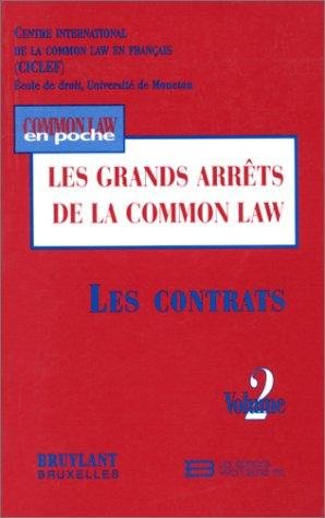 Couverture : Grands arrêts, tome 2. Contrats