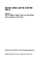 Couverture : German writers and the cold war, 1945-61