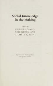 Couverture : Social knowledge in the making